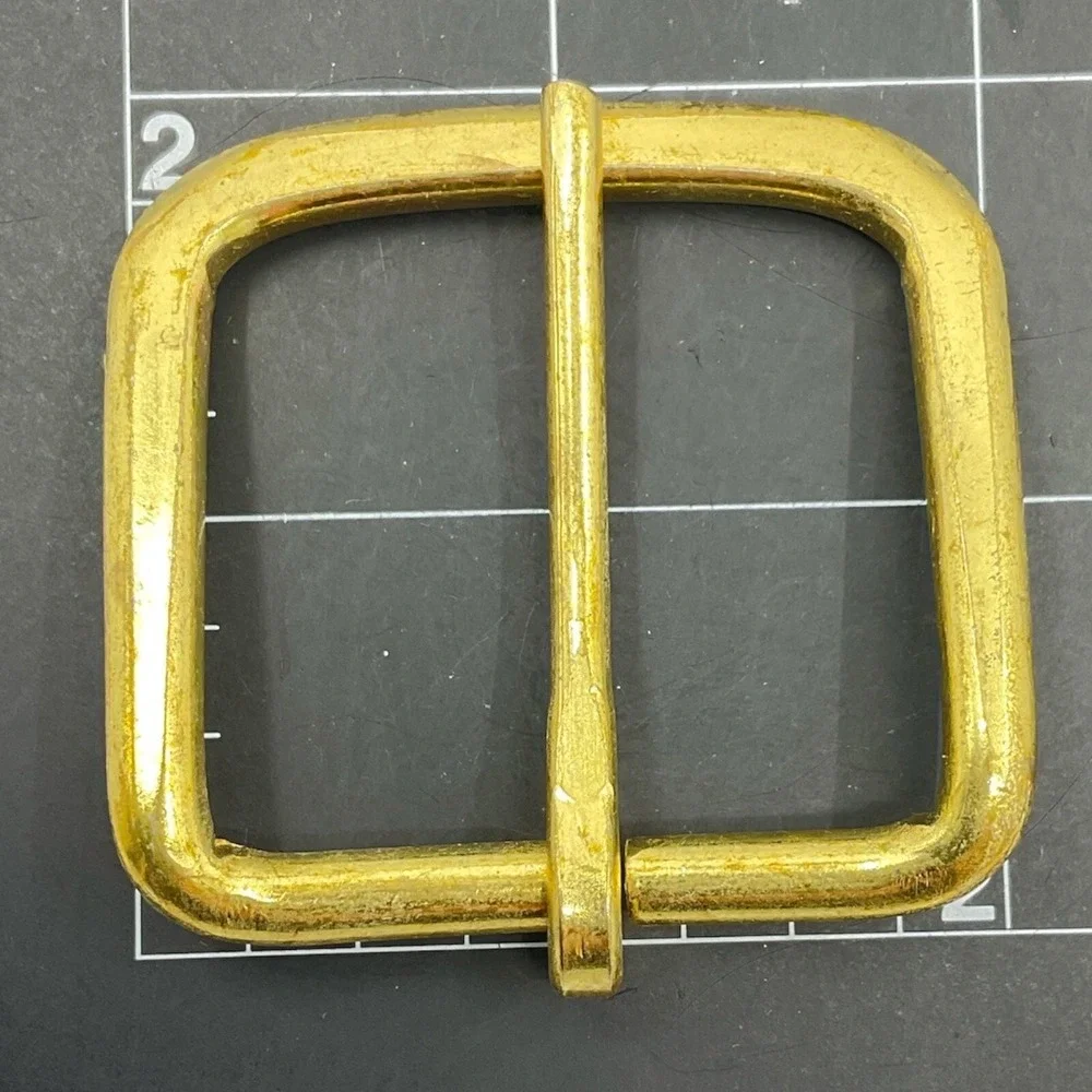 Heel Bar Buckle 1  1/2 Strap 38mm 25 Pack Antique Brass Tone Belt Buckle Crafter